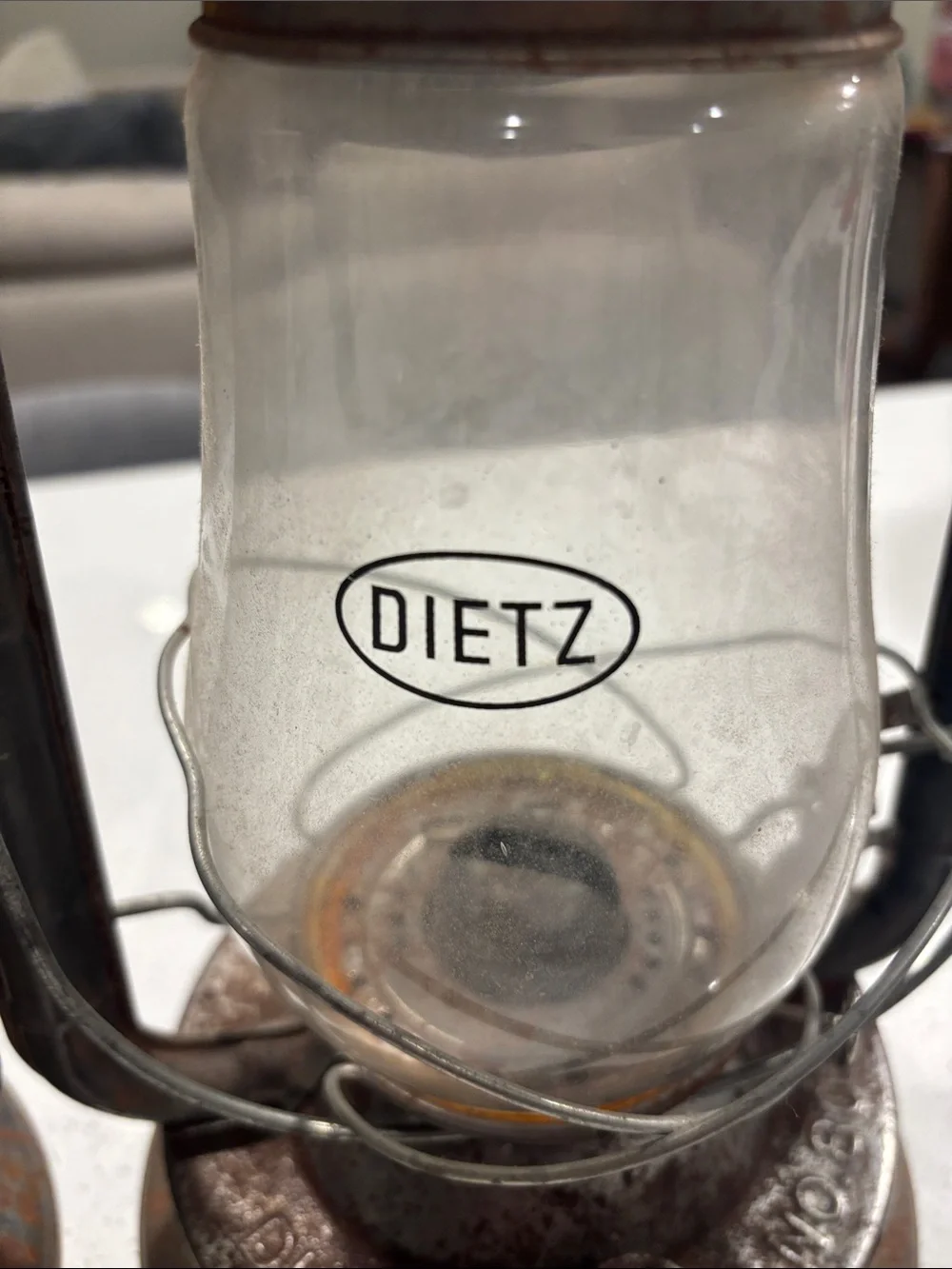 Vintage Dietz No. 80 Blizzard Kerosene Lanterns - Matching Pair Rustic Oil